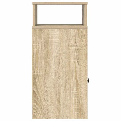 Mesas de cabeceira 2 pcs com gaveta 25x31x66 cm carvalho sonoma