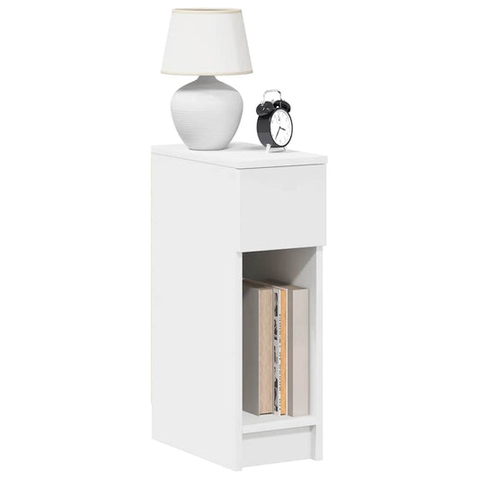 Mesa de cabeceira com gaveta 20x36x60 cm branco