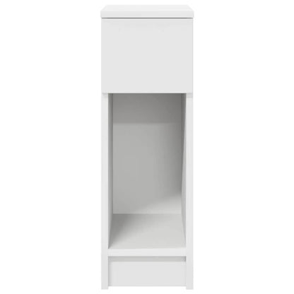 Mesas de cabeceira com gaveta 2 pcs 20x36x60 cm branco