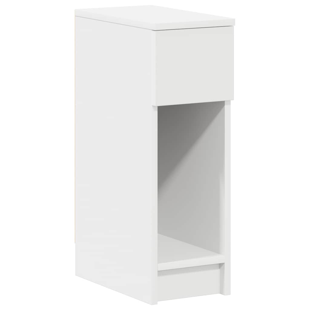 Mesas de cabeceira com gaveta 2 pcs 20x36x60 cm branco