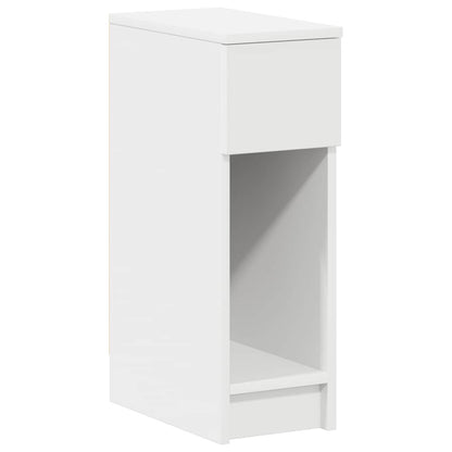 Mesas de cabeceira com gaveta 2 pcs 20x36x60 cm branco