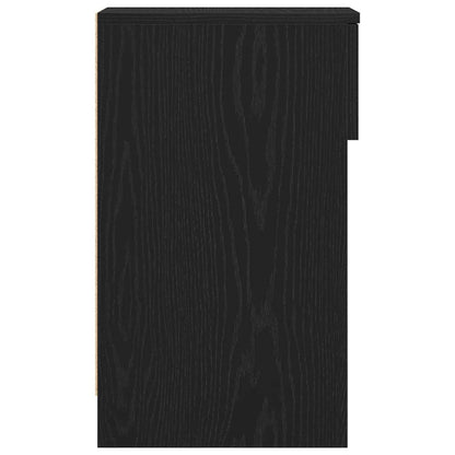 Mesa de cabeceira com gaveta 20x36x60 cm carvalho preto