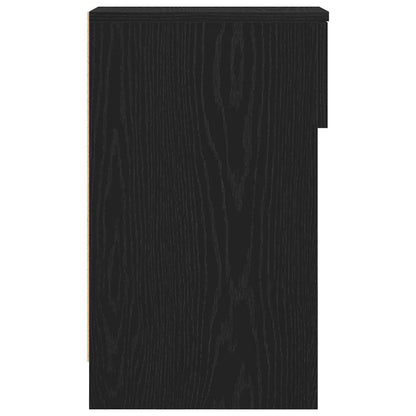 Mesas de cabeceira com gaveta 2 pcs 20x36x60 cm carvalho preto