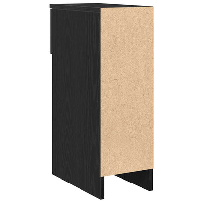 Mesas de cabeceira com gaveta 2 pcs 20x36x60 cm carvalho preto