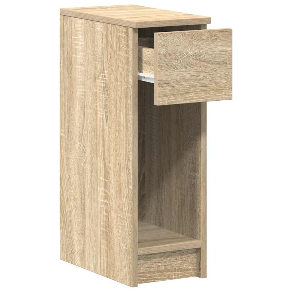 Mesa de cabeceira com gaveta 20x36x60 cm carvalho sonoma