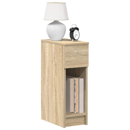 Mesa de cabeceira com gaveta 20x36x60 cm carvalho sonoma