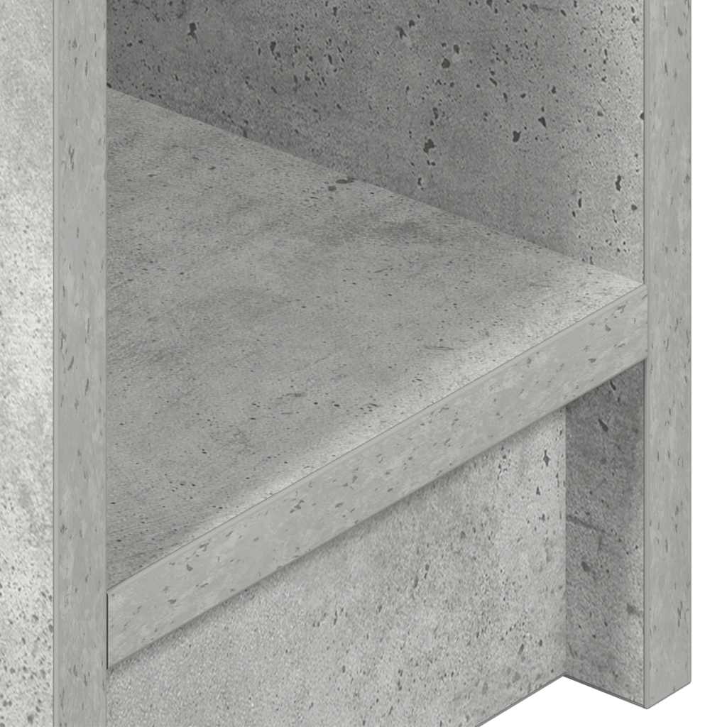 Mesas de cabeceira com gaveta 2 pcs 20x36x60cm cinzento cimento