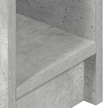 Mesas de cabeceira com gaveta 2 pcs 20x36x60cm cinzento cimento