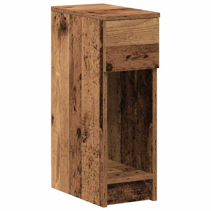 Mesas de cabeceira com gaveta 2 pcs 20x36x60 cm madeira velha