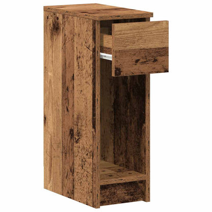 Mesas de cabeceira com gaveta 2 pcs 20x36x60 cm madeira velha