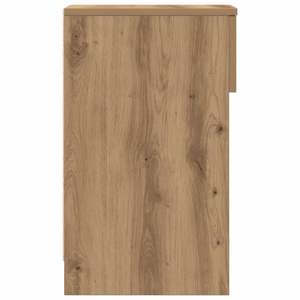 Mesa de cabeceira com gaveta 20x36x60 cm carvalho artisiano