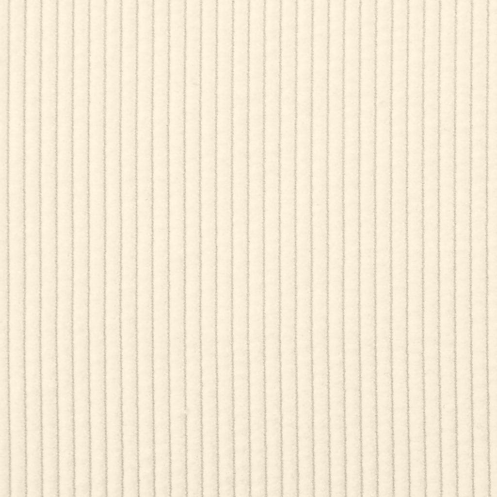 Sofá modular com almofadas tecido corduroy creme