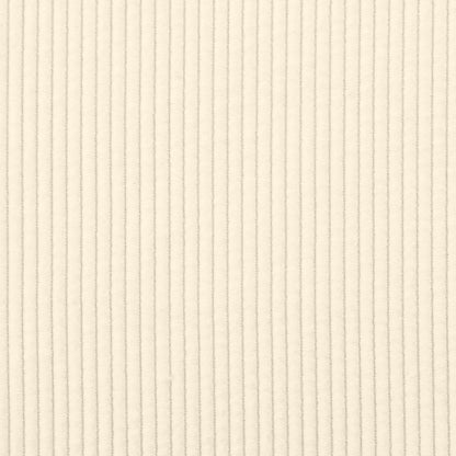 Sofá modular com almofadas tecido corduroy creme