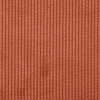 Sofá modular com almofadas tecido corduroy laranja vermelho