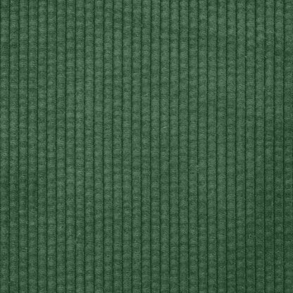 Sofá modular com pufes e almofadas tecido corduroy verde escuro