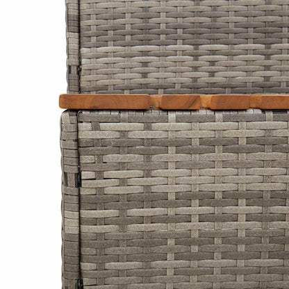 Step for hydromassage 100x50x50.5 cm PE and solid acacia gray