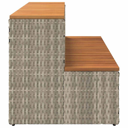 Step for hydromassage 100x50x50.5 cm PE and solid acacia
