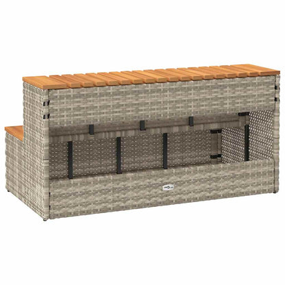 Step for hydromassage 100x50x50.5 cm PE and solid acacia