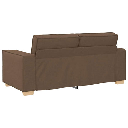 Sofá de 2 lugares marrom 140 cm tecido