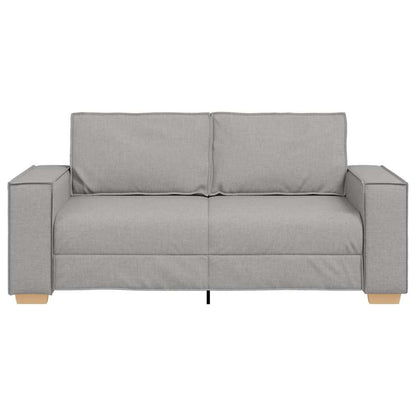 Sofá de 2 lugares cinza nuvem 140 cm tecido