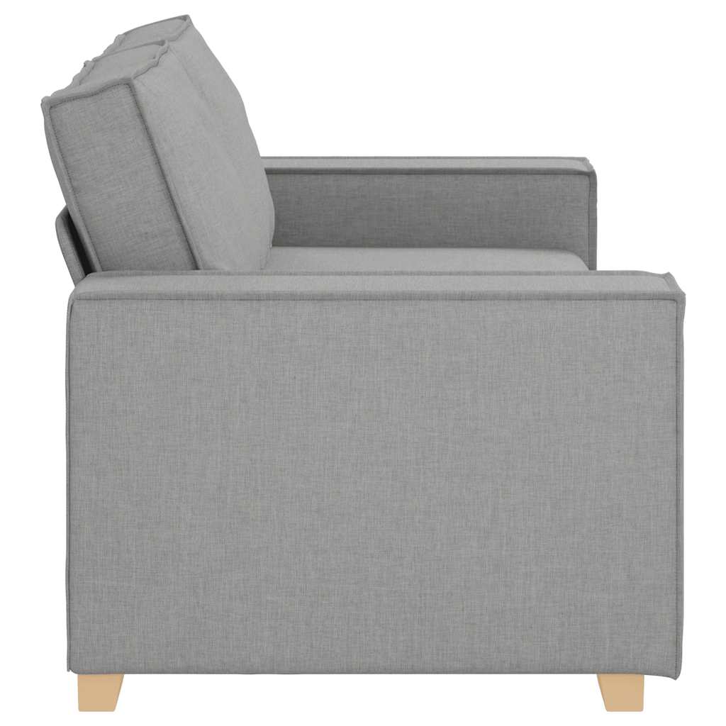 Sofá de 2 lugares cinza nuvem 140 cm tecido