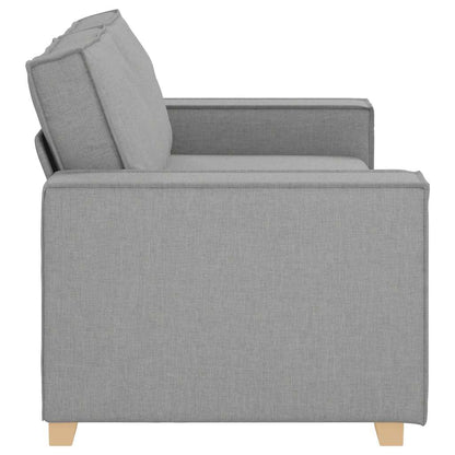 Sofá de 2 lugares cinza nuvem 140 cm tecido