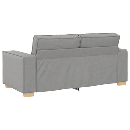 Sofá de 2 lugares cinza nuvem 140 cm tecido
