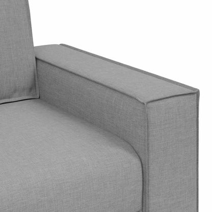 Sofá de 2 lugares cinza nuvem 140 cm tecido