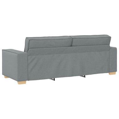 Sofá de 3 lugares cinza claro 180 cm Tecido
