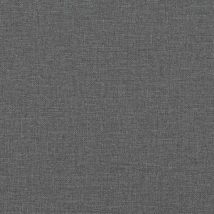 Sofá de 3 lugares cinza escuro 180 cm tecido