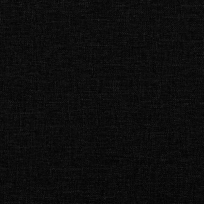 Sofá de 3 lugares preto 180 cm tecido