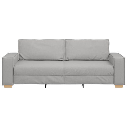 Sofá de 3 lugares cinza nuvem 180 cm tecido