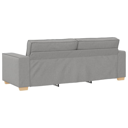 Sofá de 3 lugares cinza nuvem 180 cm tecido