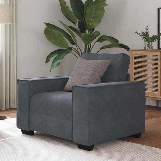 Poltrona 60 cm veludo verde-escuro