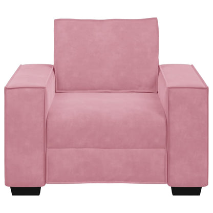 Poltrona 60 cm veludo rosa