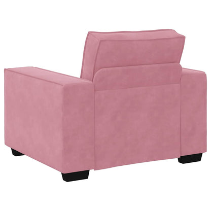 Poltrona 60 cm veludo rosa