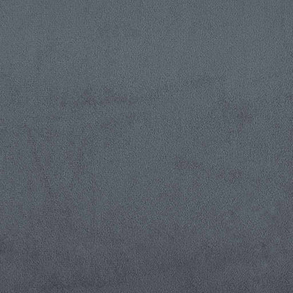 Sofá de 2 lugares 120 cm veludo cinza-escuro