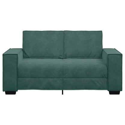 2-seater sofa 120 cm dark green velvet