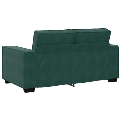 2-seater sofa 120 cm dark green velvet