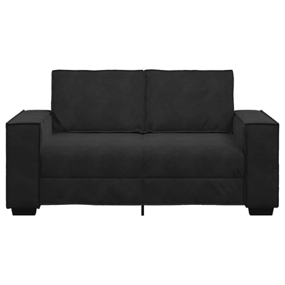 2-seater velvet sofa 120 cm black