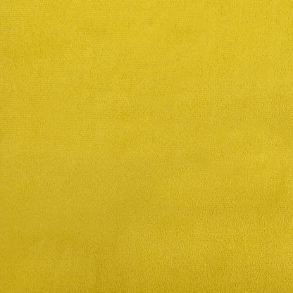 2-seater velvet sofa 120 cm yellow
