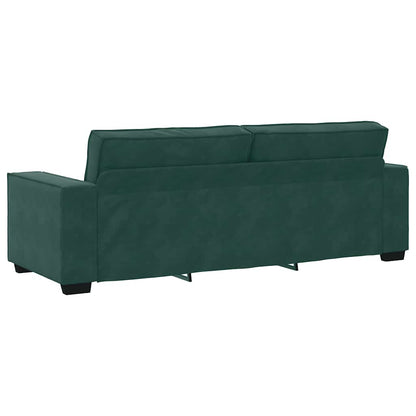 3-seater sofa 180 cm dark green velvet