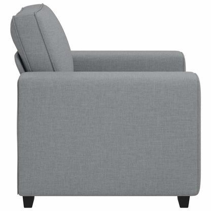 Poltrona tecido 60 cm cinzento-claro