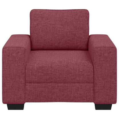 Poltrona 60 cm tecido vermelho tinto