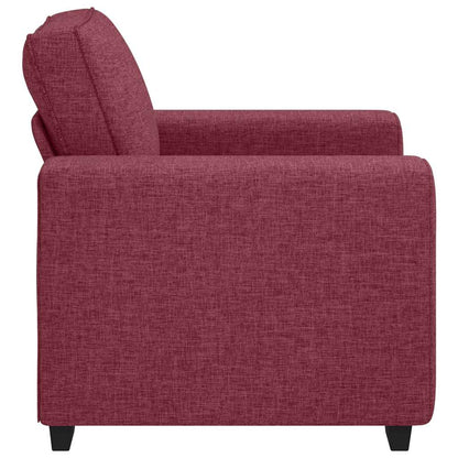 Poltrona 60 cm tecido vermelho tinto