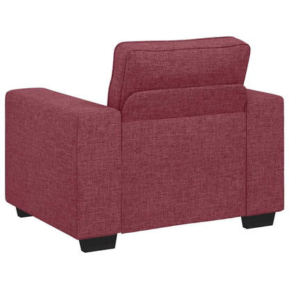 Poltrona 60 cm tecido vermelho tinto