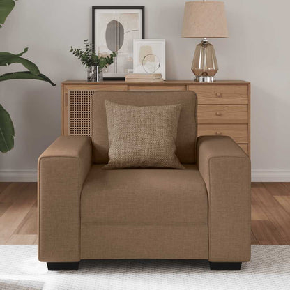 Poltrona 60 cm tecido castanho