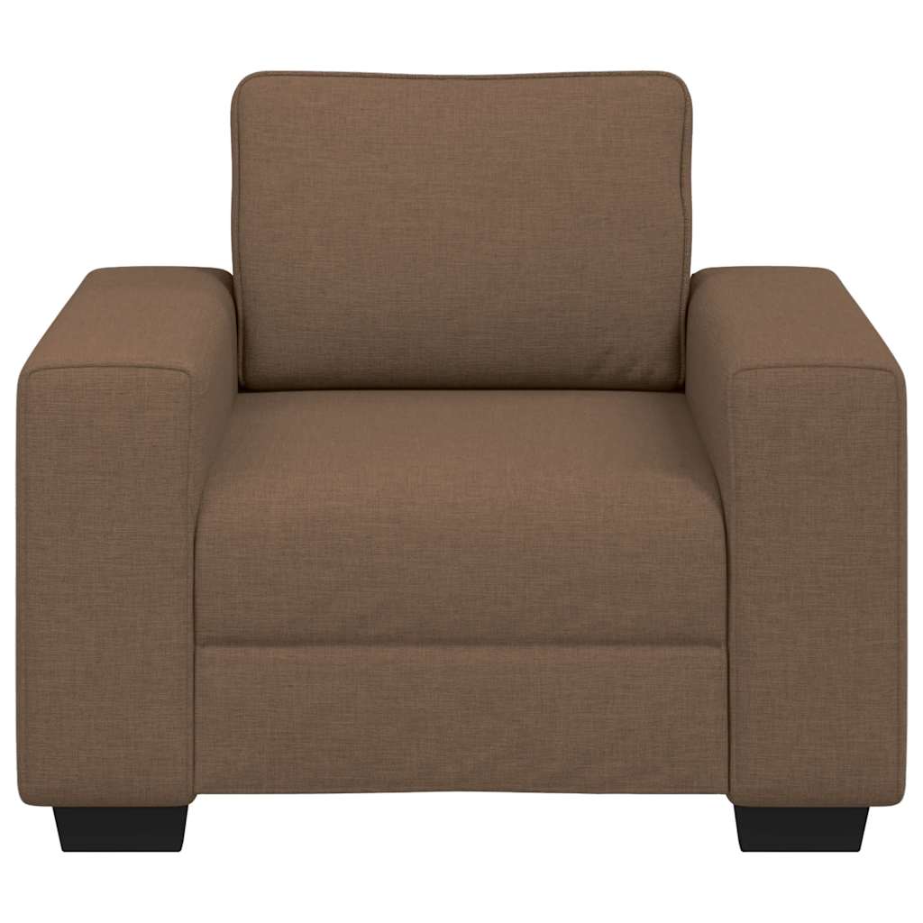 Poltrona 60 cm tecido castanho