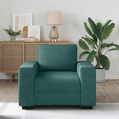 Poltrona 60 cm tecido verde-escuro
