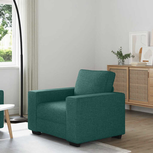 Poltrona 60 cm tecido verde-escuro